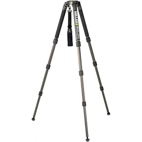 Miller SOLO VJ Carbon Fiber 3-Stage Tripod Legs - Supports 66 lbs