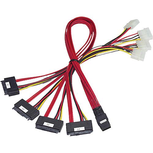 Promise Technology Mini-SAS to SFF-8482 Internal Cable with Power Fan-out