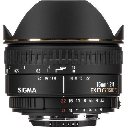 Sigma 15mm f 2.8 EX DG Diagonal Fisheye Lens for Nikon F