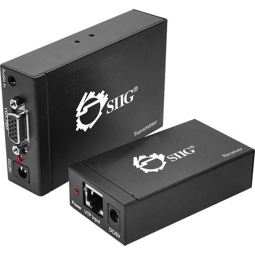 SIIG VGA & Audio 1000 ft Extender Set with Local VGA Out