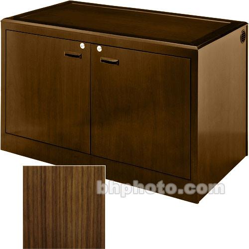 Sound-Craft Systems 2-Bay Equipment Storage Credenza - Veneer Walnut