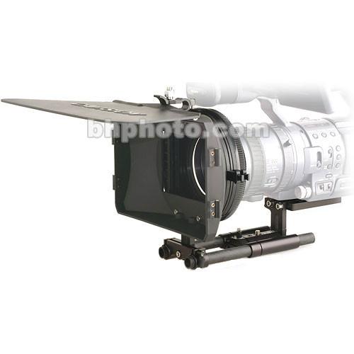 Cavision 4x5.65 Wide Hard Shade Matte Box Kit - for Panasonic AGHVX-200 Camcorder, 15mm Rod Support, French Flag, 82mm Adapter