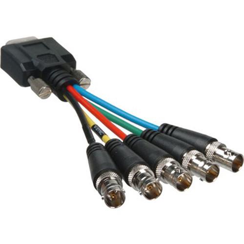 Comprehensive 15-Pin VGA Male to 5x BNC Female Adapter Cable - 6"