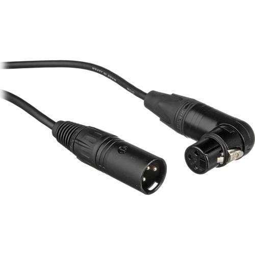 Remote Audio XLR to XLR Jumper Cable with Right Angle Connection