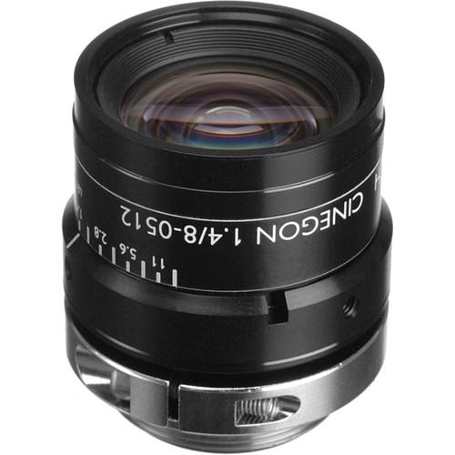 Schneider 21041823 2 3" 8mm f 1.4 C-Mount Cinegon Compact Lens, Manual Focus, Manual Iris, Ring Lock