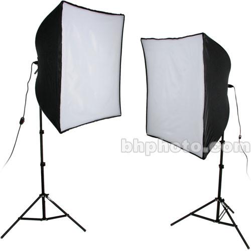 Smith-Victor KSB-1000 2-Light 1,000 Watt Economy SoftBox Light Kit