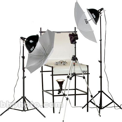 Smith-Victor TST-P2 3-Light Photoflood 1250 Watt Shooting Table Kit