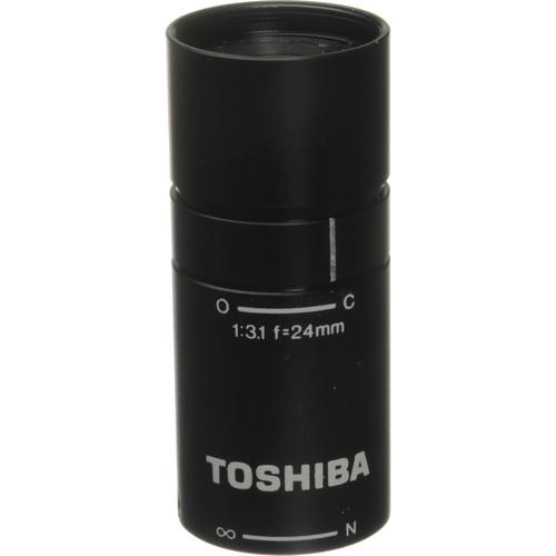 Toshiba JK-L24M2 24mm f 3.1 Micro Mount Lens for 1 2-Inch CCD Lipstick Cameras