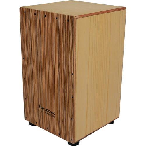 Tycoon Percussion Zebrano Frontplate American White Ash Body Box Cajon