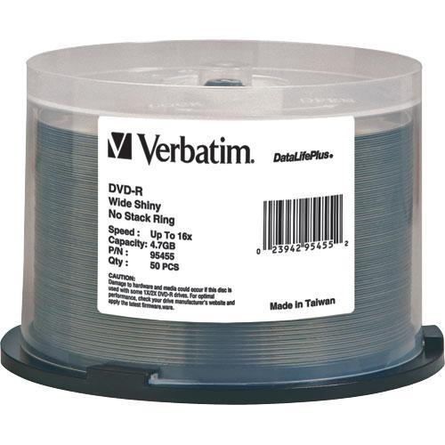 Verbatim DVD-R 4.76GB 16X DataLifePlus Wide Shiny Silver Spindle