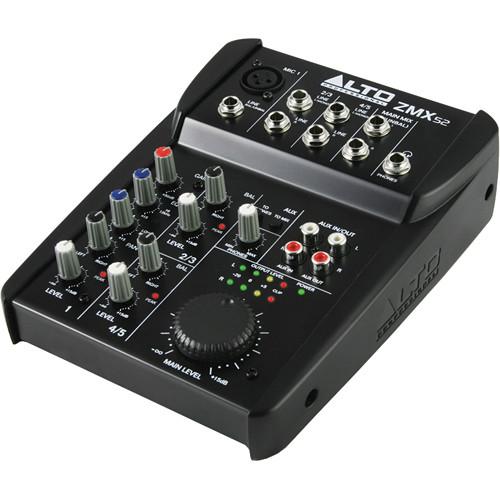 Alto Professional Zephyr ZMX52 5-Channel Compact Audio Mixer