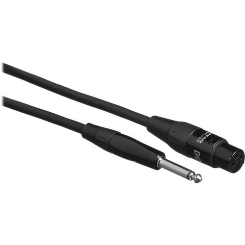 Hosa Technology Pro REAN XLR Female to 1 4" TS Hi-Z Microphone Cable - 10