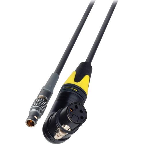 Laird Digital Cinema AJ-PWR3-03 Right Angle 4-Pin Female to LEMO 4-Pin Male DC Power Cable