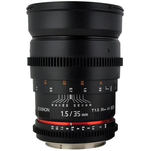 Rokinon 35mm T1.5 Cine AS UMC Lens for Sony E Mount