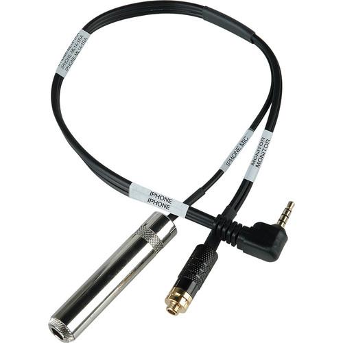 Sescom TRRS to 1 4" Jack Guitar Level and 3.5mm Headphone Monitor Jack Cable