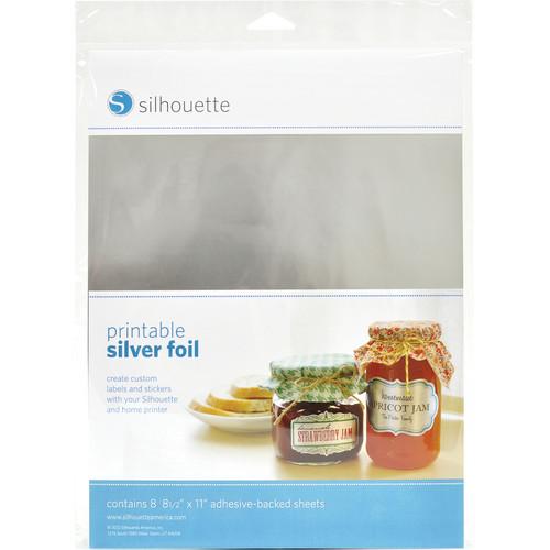 silhouette Printable Adhesive Silver Foil