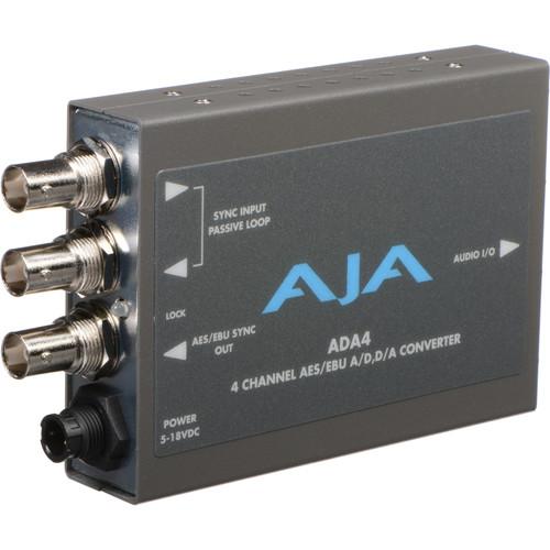 AJA 4-Channel Bi-Directional Audio A D & D A Converter