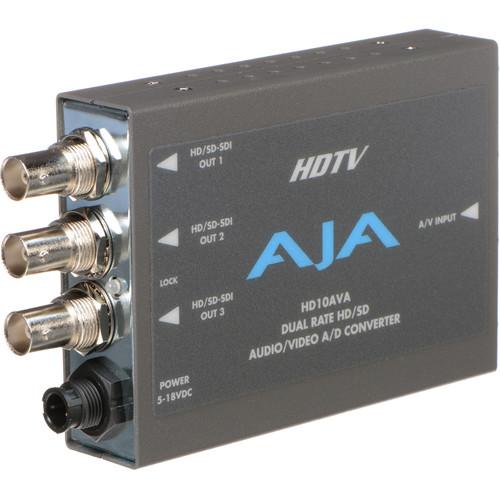 AJA HD10AVA HD SD Audio Video, Analog Digital Mini-Converter