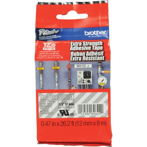 Brother TZeS135 Tape with Extra-Strength Adhesive for P-Touch Labelers