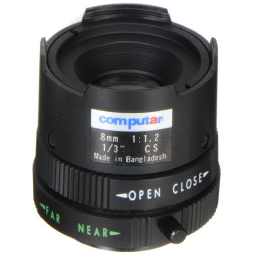 computar CS Mount 1 3" 8mm Monofocal Manual Iris Lens