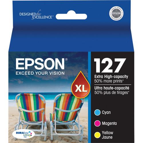 Epson T127520 127 Extra High-Capacity Color Ink Cartridge Multi-Pack