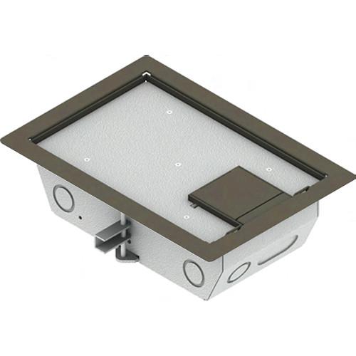 FSR RFL3-D1G-CLY Carpet Trim Cover- Single Door- 3.25" Deep Floor Box