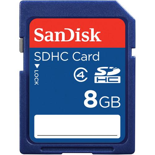 SanDisk 8GB SDHC Memory Card Class 4