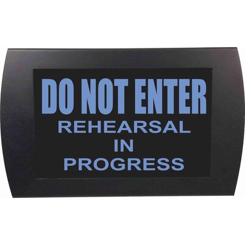 American Recorder DO NOT ENTER REHEARSAL IN PROGRESS Indicator Sign With LEDs