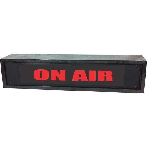 American Recorder ON AIR Rackmount Indicator Sign with Black, Maple, and Rosewood Enclosure