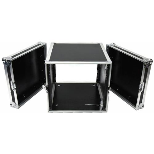 DeeJay LED DJ Amplifier Rack Fly Drive Case with Wheels