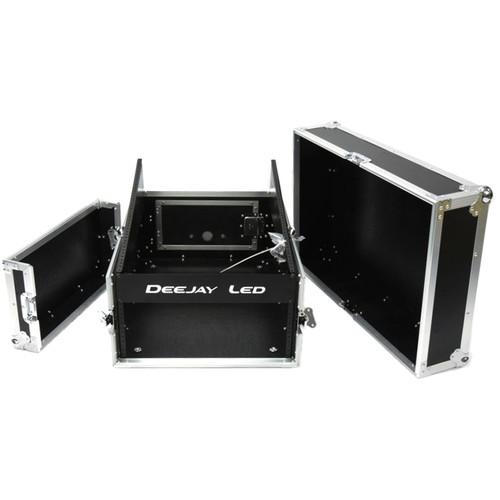 DeeJay LED Slant Mixer Rack with 4 RU Top Section