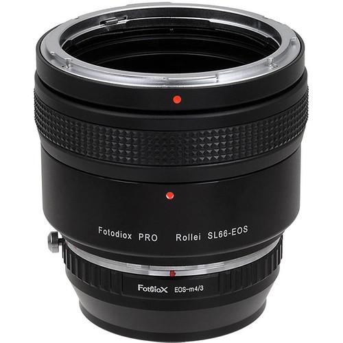 FotodioX Pro Lens Mount Double Adapter for Rollei SL66 and Canon EOS Lenses to Micro Four Thirds