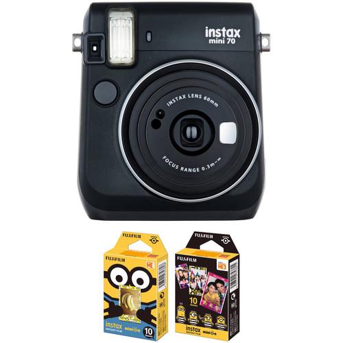 FUJIFILM INSTAX Mini 70 Instant Film Camera with Minions Instant Film Kit