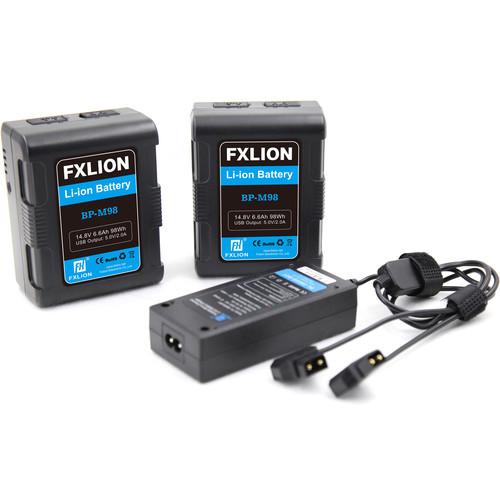 Fxlion Square 14.8V V-Mount Lithium-Ion Battery Kit