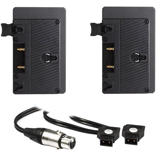 HIVE LIGHTING Dual Gold Mount Battery Plate with Y-Cable for Hornet 200-C LED Light