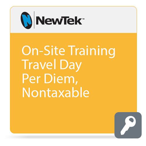 NewTek On-Site Training Travel Day Per Diem, Nontaxable