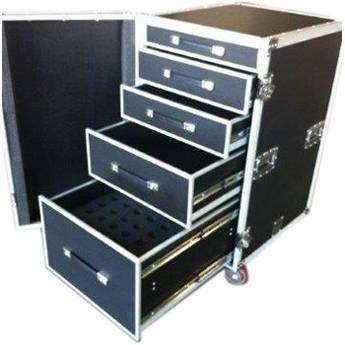 Pro Cases 5 Drawer Workbox. 42 Mic Foam In Bottom Drawer.Trunk Pack Od 30 X 24