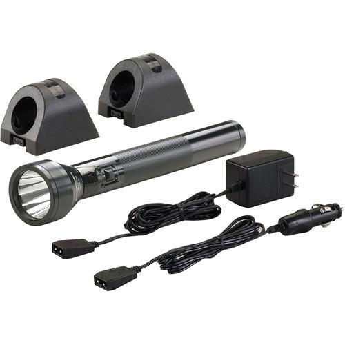 Streamlight SL-20L Rechargeable LED Flashlight with Two 120 100 VAC 12 VDC Charger Sleeves