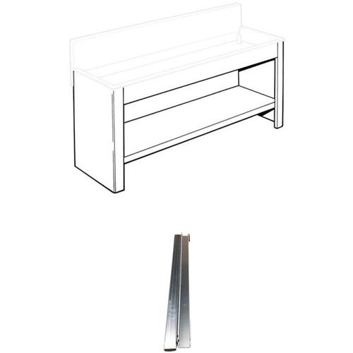 Arkay Steel Stand and Shelf Set for 30x72" Economy Sink and Economy Stainless-Steel Stand Supports Kit