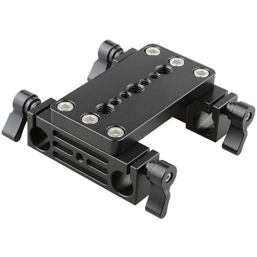 CAMVATE Tripod Mounting Plate with Dual 15mm Rod Blocks