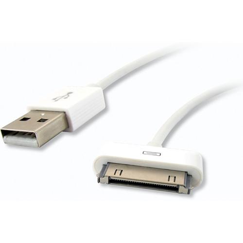 HamiltonBuhl USB Type-A Male to 30-Pin Dock Connector Cable for iPhone 4S & iPad