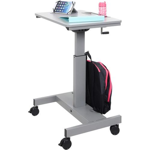 Luxor Student Sit Stand Desk with Crank Handle