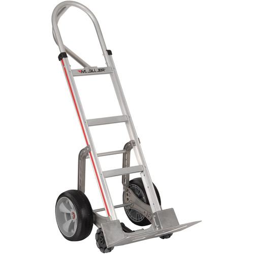 Magliner Straight Back Frame Hand Truck with Double-Row Multidirectional Wheels