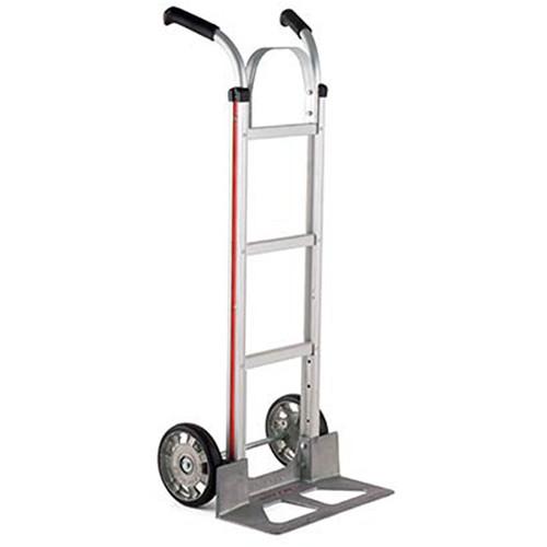 Magliner Straight-Back Hand Truck with 8" Mold-On Rubber Pneumatic Wheels and Brace