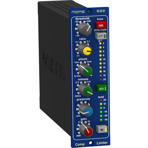 Midas 522 Compressor Limiter 500 Series with Dynamic Presence Control