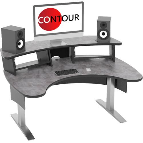 Omnirax Contour Series Fixed Height Workstation