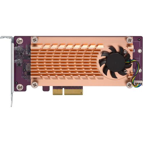 QNAP Dual M.2 22110 2280 PCIe Gen2 x4 NVMe SSD Expansion Card