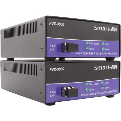 Smart-AVI DVI-I VGA DVI-D Multimode Fiber Extender Transmitter with Power Supply