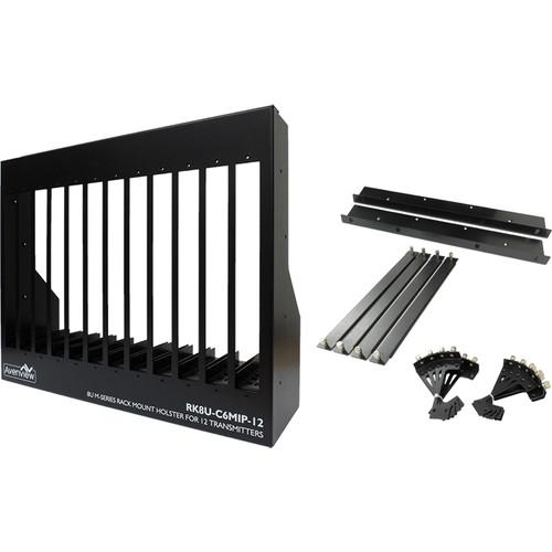 Avenview 8 RU 12-Slot Rack-Mount Chassis Holster for HDM-C6MWIP HDM-C6MXIP Transmitters