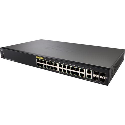 Cisco SF350-24P 350 Series 24-Port PoE Managed 10 100 Mb s Ethernet Switch